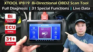 Bi-Directional OBD2 Scan Tool For Your Car | XTOOL IP819