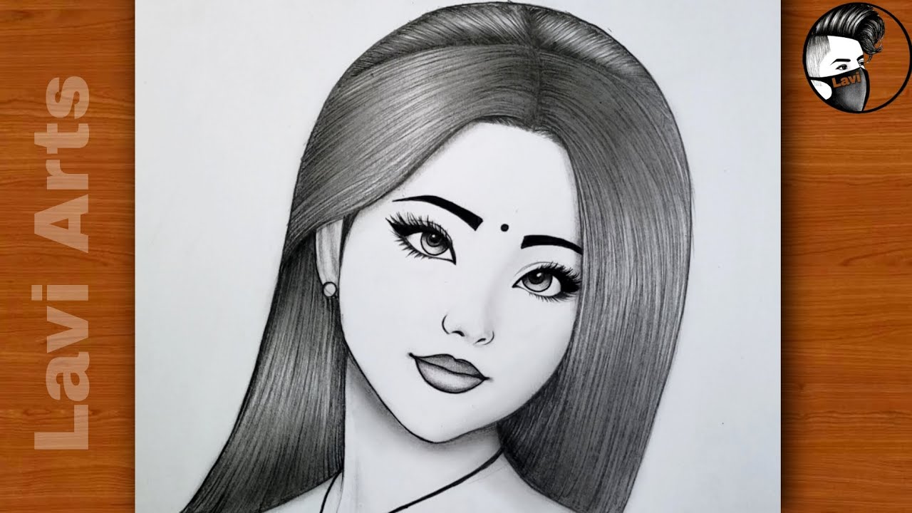 Beautiful Girl Sketch With Doll — Steemit