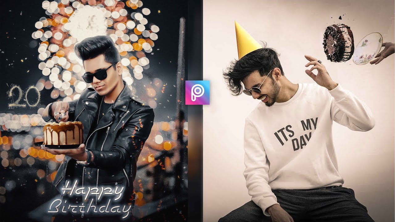 PicsArt Happy Birthday Photo Editing Tutorial in PicsArt Step by Step in  Hindi - birthday Editing - YouTube