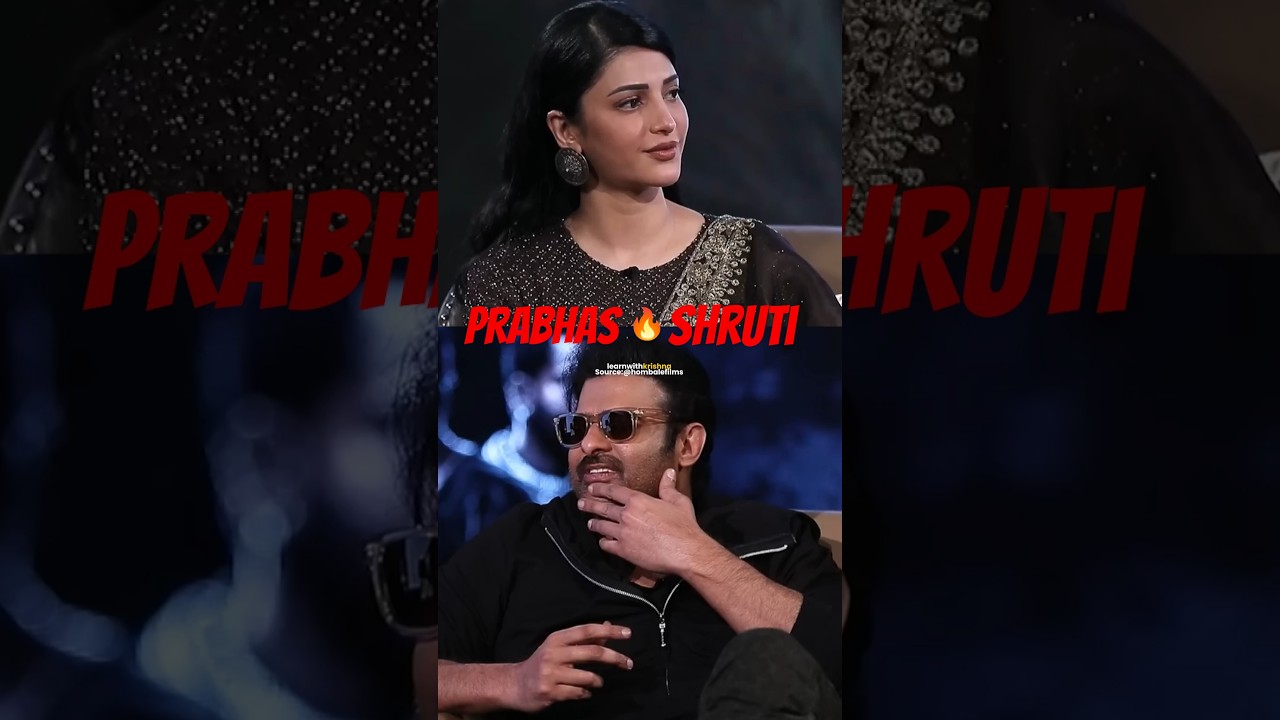 Прабхас 🔥 спросил Шрути Хасан о её макияже в фильме «Салаар» | Интервью с Прабхасом