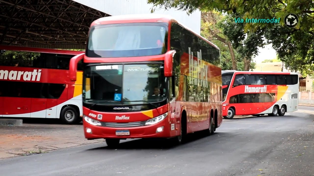 Rodoviária de Jales - Movimentação de ônibus pela manhã