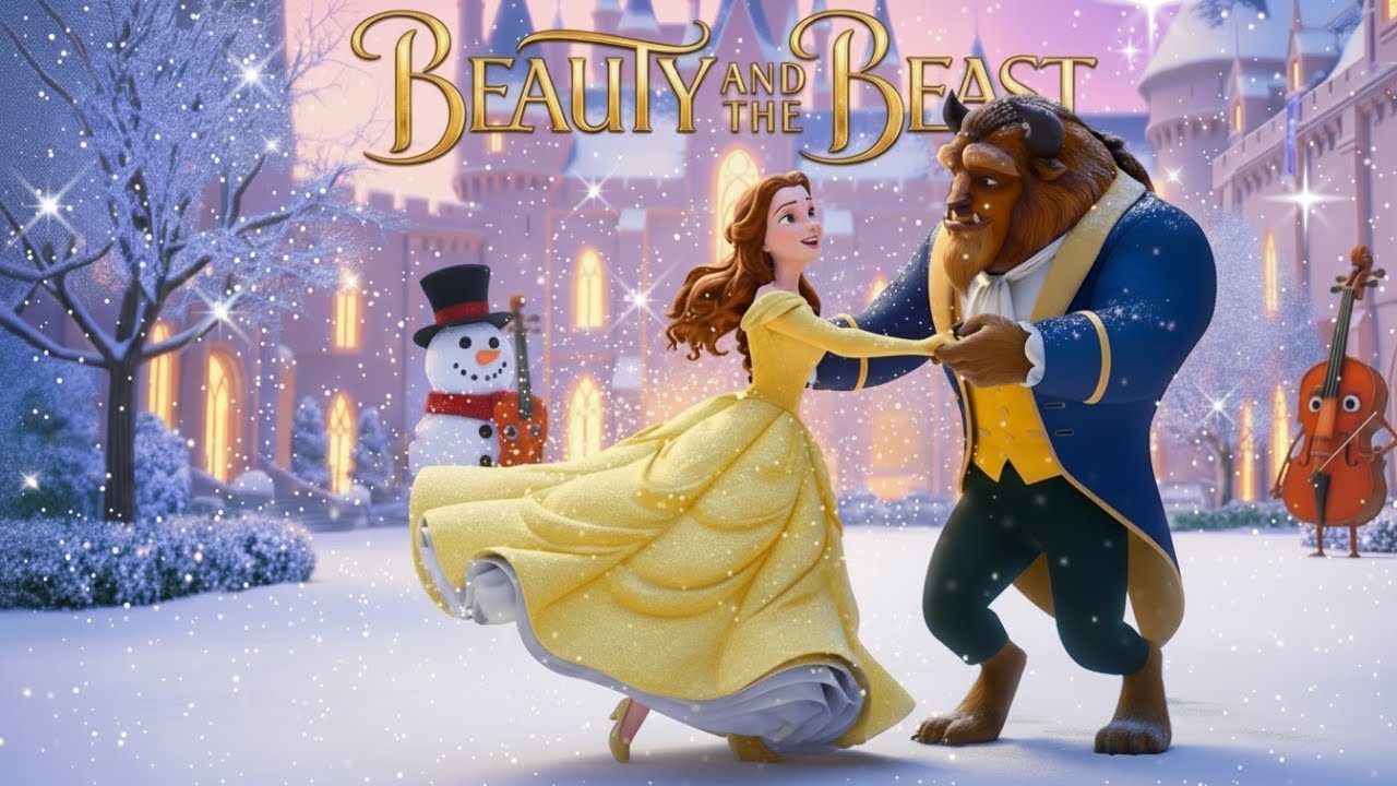 ❄️🎄Beauty and the Beast | 💖⛄Snowy Castle Bedtime Story | Fully Animated Short Film | Kids Story❄️