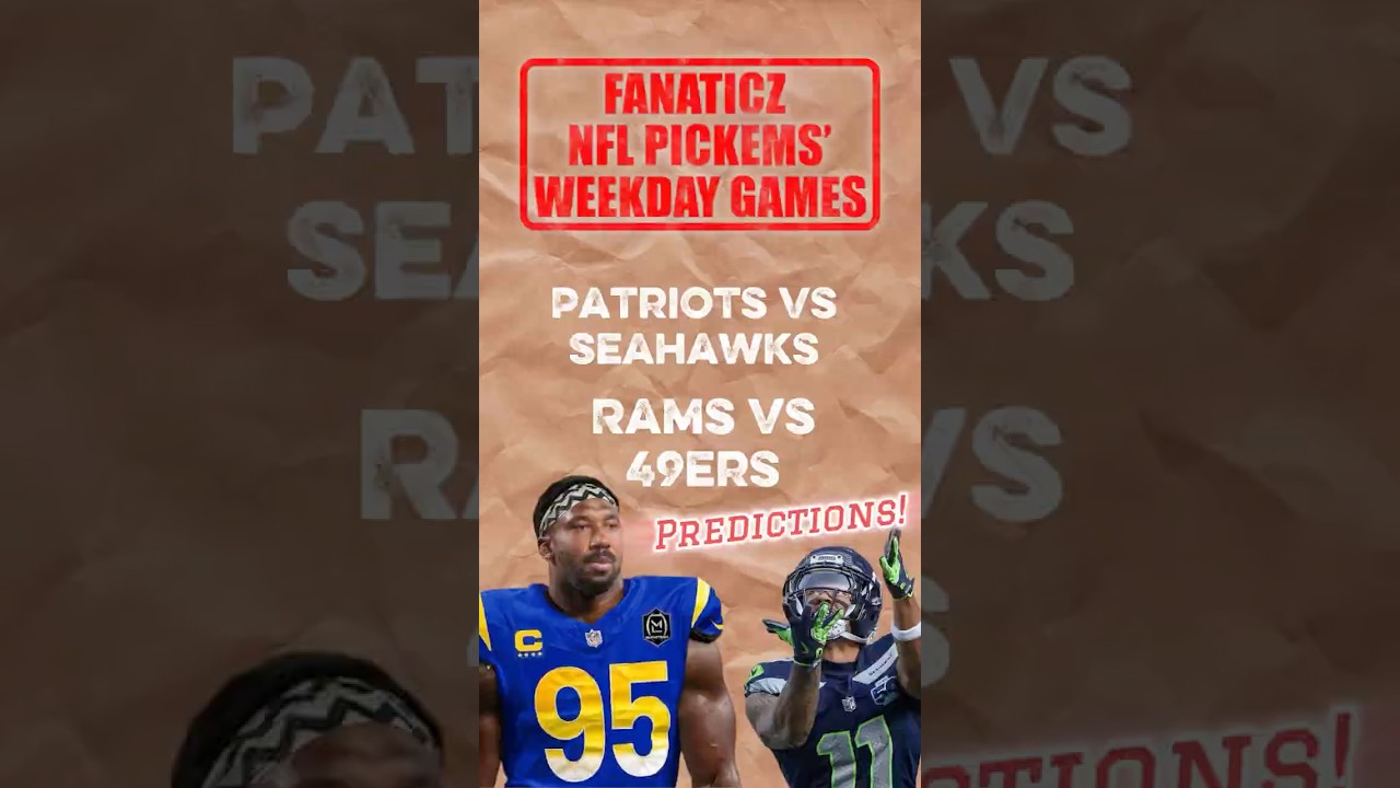 NFL week 1 predictions #nfl #larams #seahawks #nepats #49ers #nflweek1