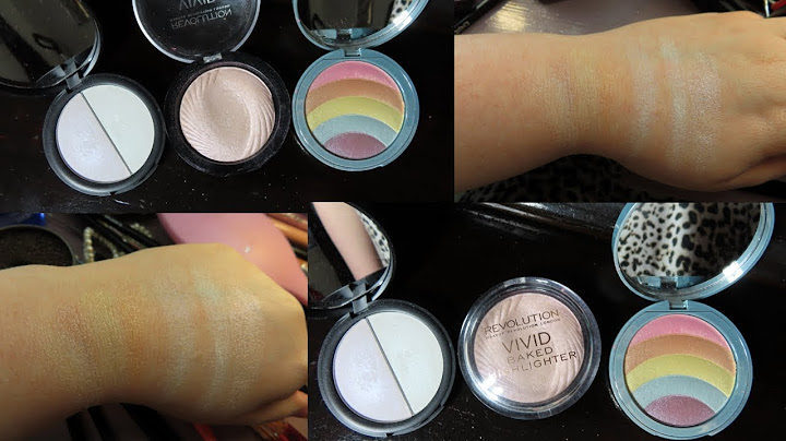 Makeup revolution vivid baked highlighter review năm 2024