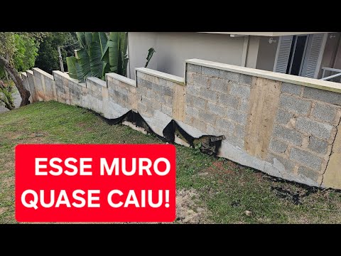 ESSE MURO DE 5M QUASE CAIU! ERRO GROTESCO!