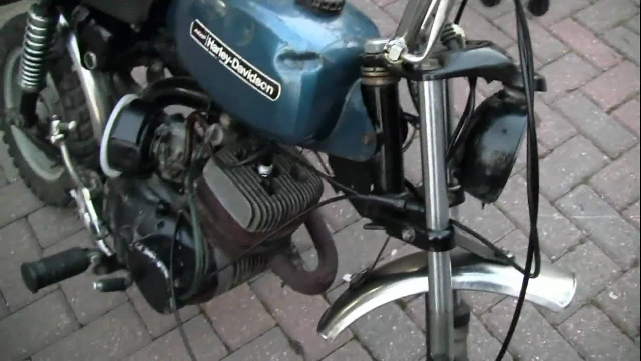 1974 Harley  Davidson  AMF  Aermacchi x90  minibike YouTube