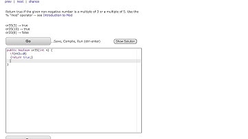 Java: CodingBat– Warmup-1– or35