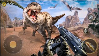 Hungry T-Rex Island Dinosaur Hunt / Android Mobile Gameplay 🦖🦖