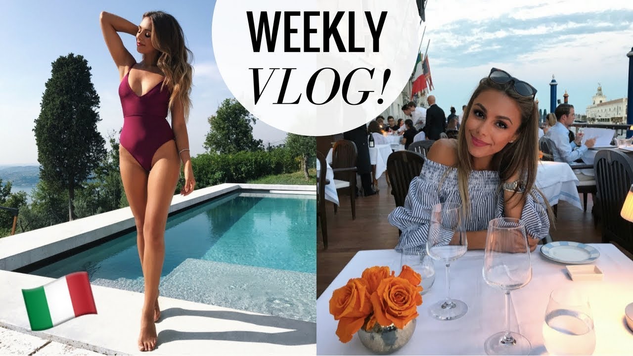 A TRIP TO ITALY | VENICE BOAT RIDES, VILLA TOUR, EXPLORING LAKE GARDA | VLOG #5 | Annie Jaffrey