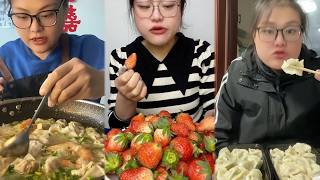 Mukbang food challeng new with real sound #d9mukbang #mukbang screenshot 3