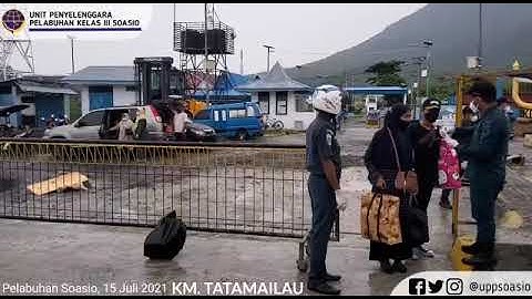 Ketika Kapal KM.TATAMAILAU berada Dipelabuhan Tidore #Malukuutara
