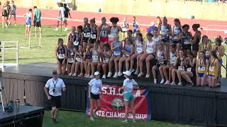 2025 Kansas State Track Championships - 6A Girls 4x400 award ceremony