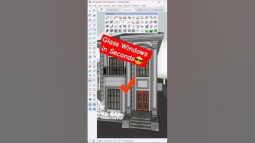 SketchUp PLUGIN 😇 in Seconds! to Make Glass Window #sketchup #3d