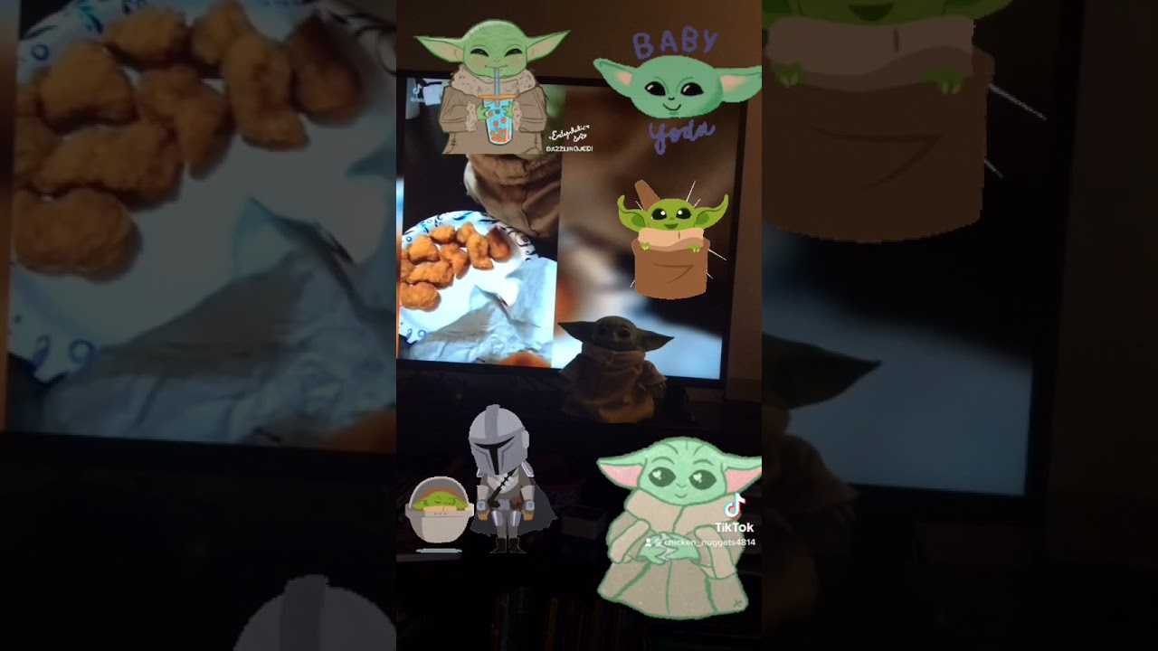 Baby Yoda Loves chicken nuggets YouTube