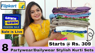 😃 Flipkart Huge 8 Kurta Sets, Kurtis, Dresses & Summer Haul Starting Rs. 309| ❤️ Flipkart Haul