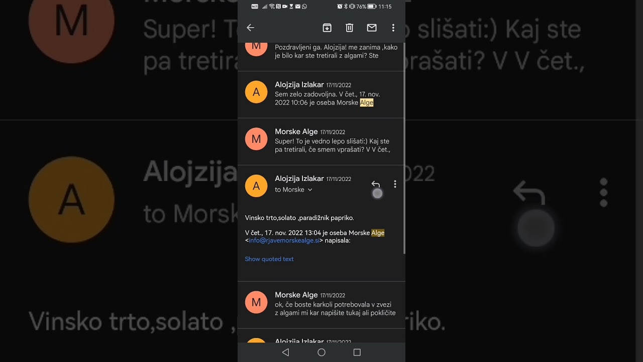 morske alge uporaba. so stranke zadovoljne? 