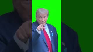Donald Trump Pointing To The Camera Green Screen