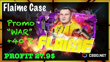 CSGO.NET promo code "WAR" +40% to your deposit // Open Flaime Case // (mycsgo)