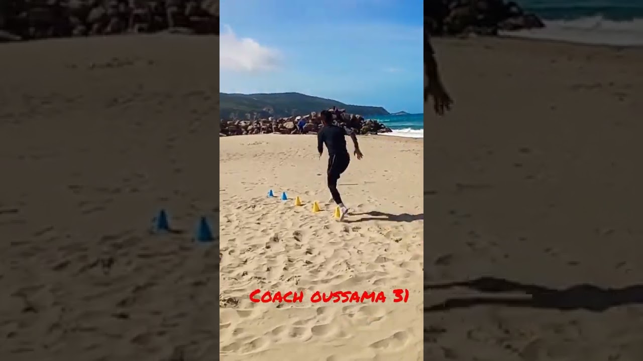 préparation physique dans la plage