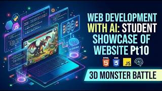 Web Development with AI: Student Showcase of Website Pt10 - 3D Monster Battle by Joshua Dapaah