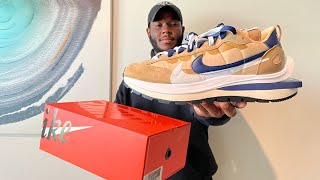 IT'S NEVER TOO LATE TO CONSIDER BUYING THESE | NIKE SACAI VAPORWAFFLE SESAME BLUE VOID REVIEW #nike