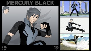 Mercury Black Rwby - Super Smash Bros. Ultimate Skin Mod Gameplay