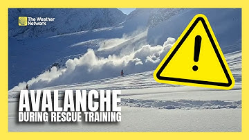 Mountain Rescuers Face a Real Avalanche During Training