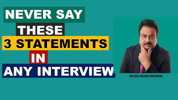 JOB INTERVIEW - "3 JOB INTERVIEW MISTAKES You DON