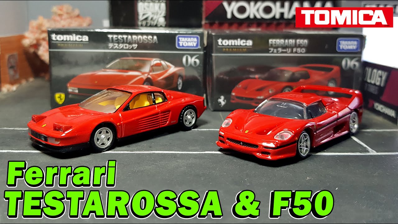 TOMICA FERRARI TESTAROSSA & FERRARI F50 | PREMIUM | DAYCAST