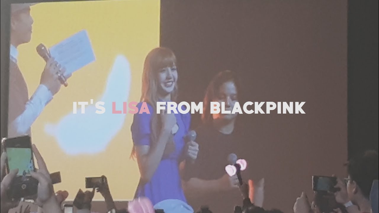 I went there to see Lisa for the first time in Indonesia | shopee fan meeting Lisa Blackpink