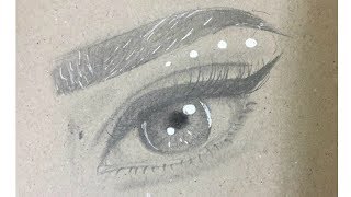 رسم سهل بالرصاص: كيف ترسم عين بسيطة للمبتدئين