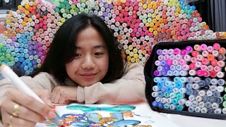 How I Created a Character Using OHUHU Markers