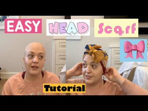 Come legare una sciarpa capa Bow - FACILE! Perdita di capelli Chemo