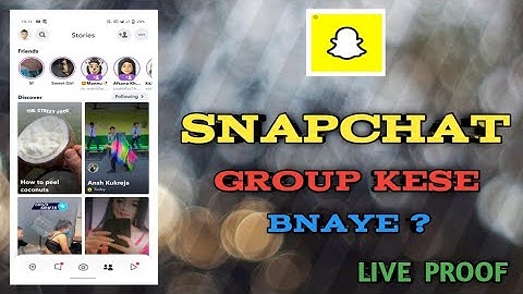 How to Make Group Chat on Snapchat | Snapchat Par group Kaise banate hain (New Update)