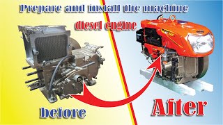 Prepare and install the machine diesel engine @Khon_RothTV-nu1ge