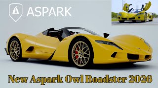 The Quickest Ev In The World.the 2026 Aspark Owl Roadster Debuts. It Costs A Cool 3.5 Million.