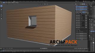 Archipack 2.0.5 preview: Wall finishing