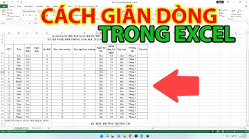 Cách Giãn Dòng Trong Excel | Chỉnh Khoảng Cách Dòng Trong Excel