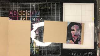 Using Scrap FX transparencies and collage rice  papers
