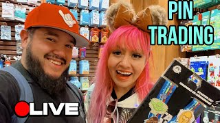 🔴Live! Disney Trivia & Pin Trading CHALLENGE at Disneyland Resort