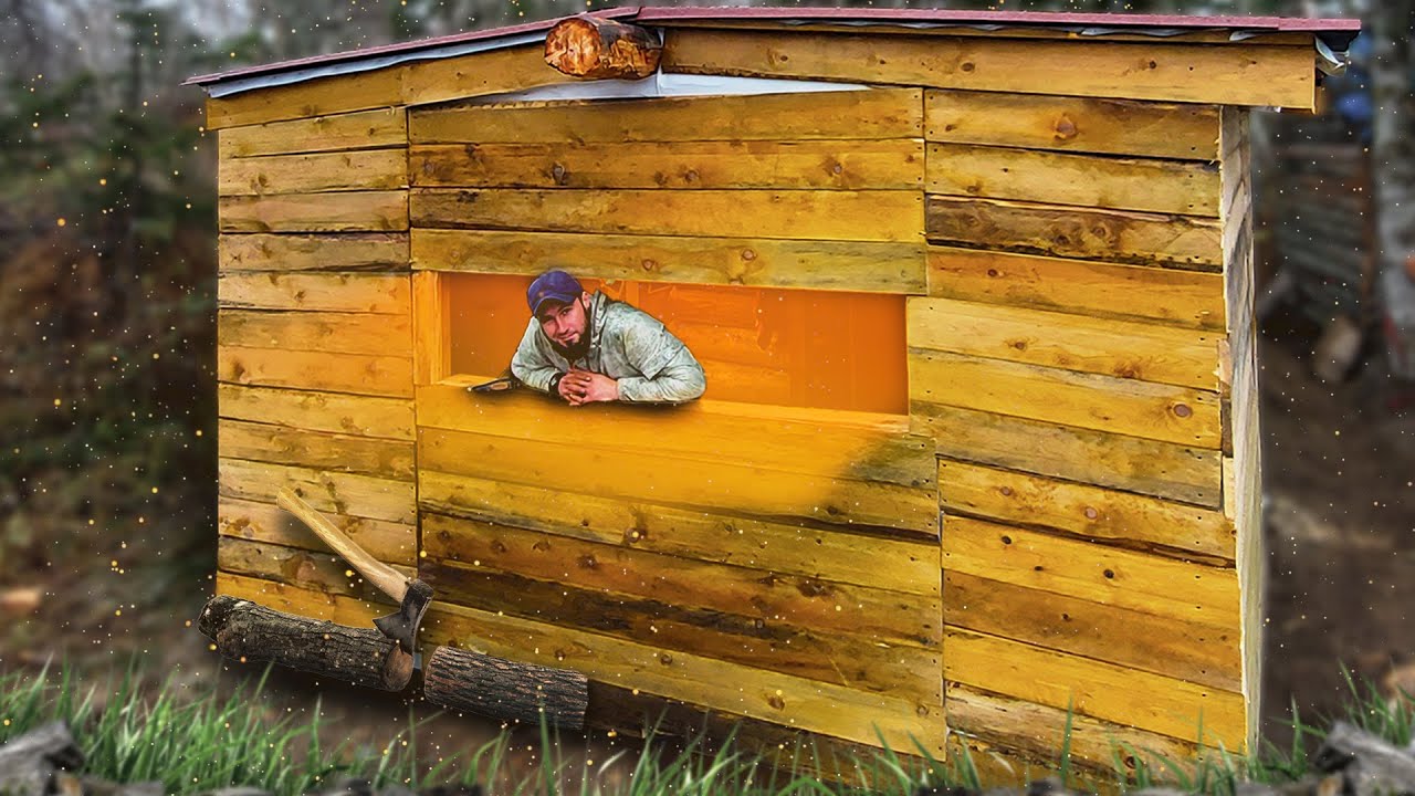 УШЕЛ ЖИТЬ В ЛЕС - 2-я Часть | ЗЕМЛЯНКА - Пристройка в ДОМ В ГЛУШИ ...