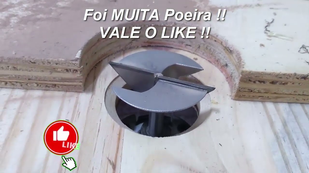 Puxador Cava - Como fazer Puxador Cava Fácil e Rápido - Puxador com tupia para móveis portas gavetas