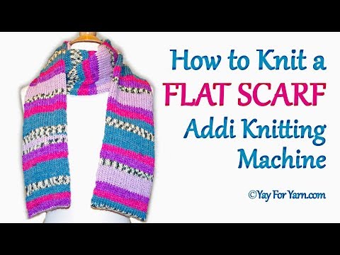 How To Knit Flat Panels on Addi Express