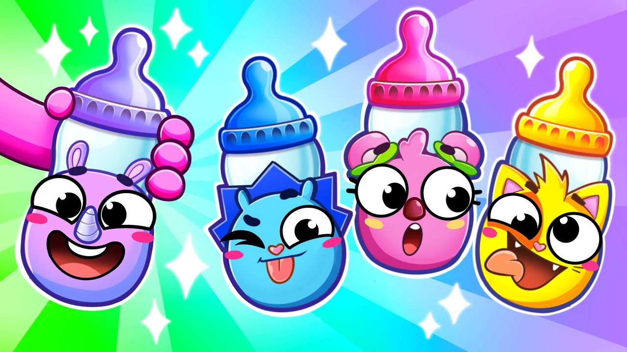 Bottle Feeding Time! 🍼💛 Siblings Care Song | Kids Song and Nursery Rhymes by Baby Zoo & Friends