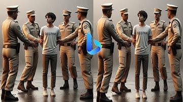 Police Arrest Ai Photo Editing | Bing imegecreator | Rangdari Ai Photo Editing || #trending #ai