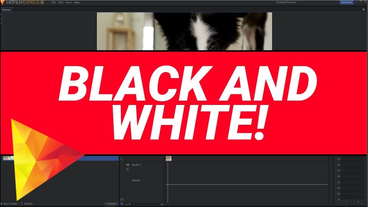 QUICK TUTORIAL Make Video Black and White Hitfilm express 12 YouTube