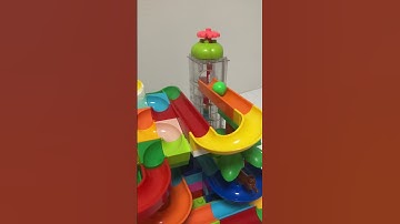 Satisfying Building Blocks Marble Surprise! A giant chick block coaster!Short Video
