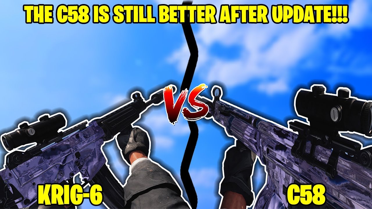 The C58 is STILL BETTER than the KRIG-6 after UPDATE!!! (KRIG-6 vs C58 Warzone Comparison)