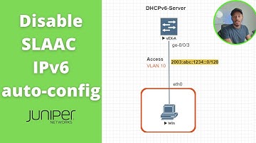 How to disable SLAAC ipv6 auto configuration on Juniper