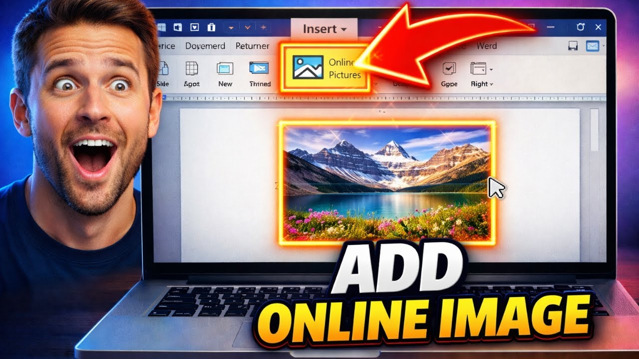 How to Add Online Picture in MS Word (Step-by-Step Tutorial) - YouTube